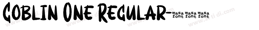 Goblin One Regular字体转换